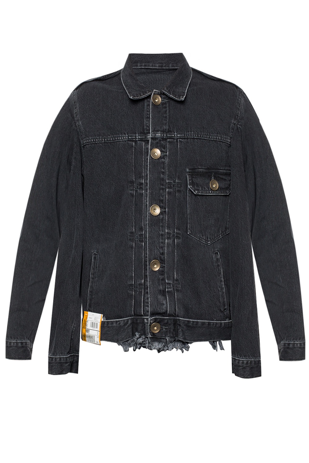 Black Raw-trimmed denim jacket Mihara Yasuhiro - Vitkac GB